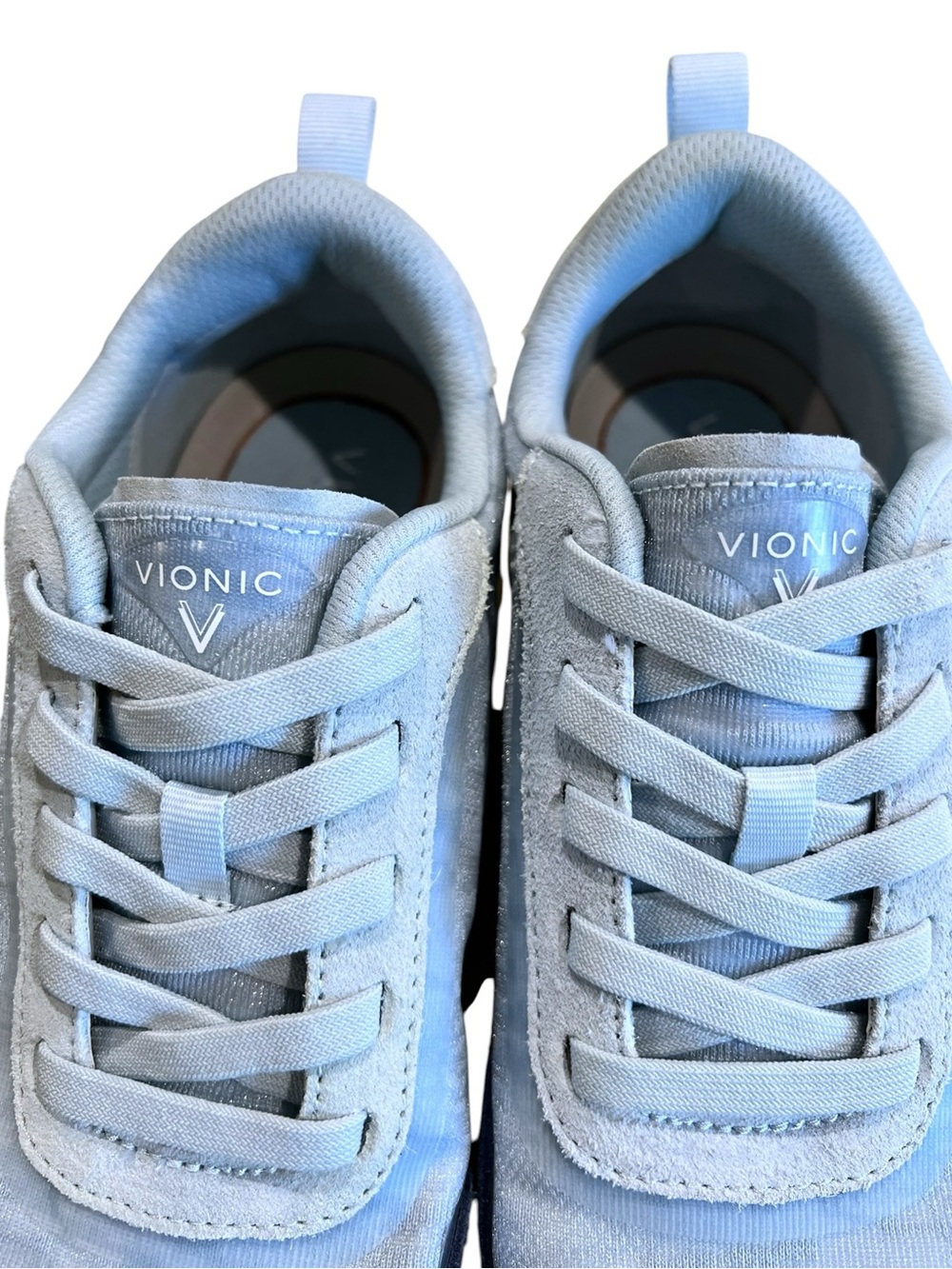 VIONIC Presley Lace Up Sneakers Blue Comfort Slip On Shoes Size 7.5 - Picture 4 of 12